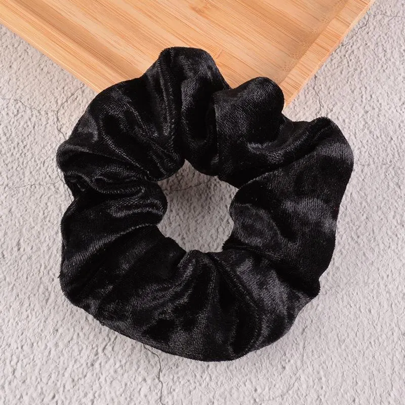 Golden velvet large intestine Hair Scrunchies JDC-HS-K039