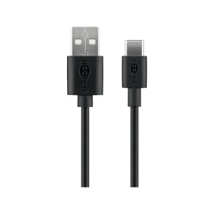 Goobay Charging and Sync Cable USB-A > USB-C™ 0.5M (Black)