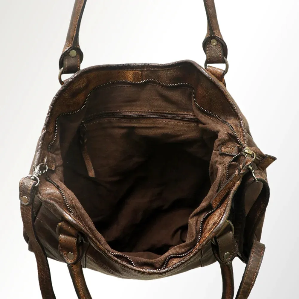 Grand Terrace Vintage Leather Crossbody Purse