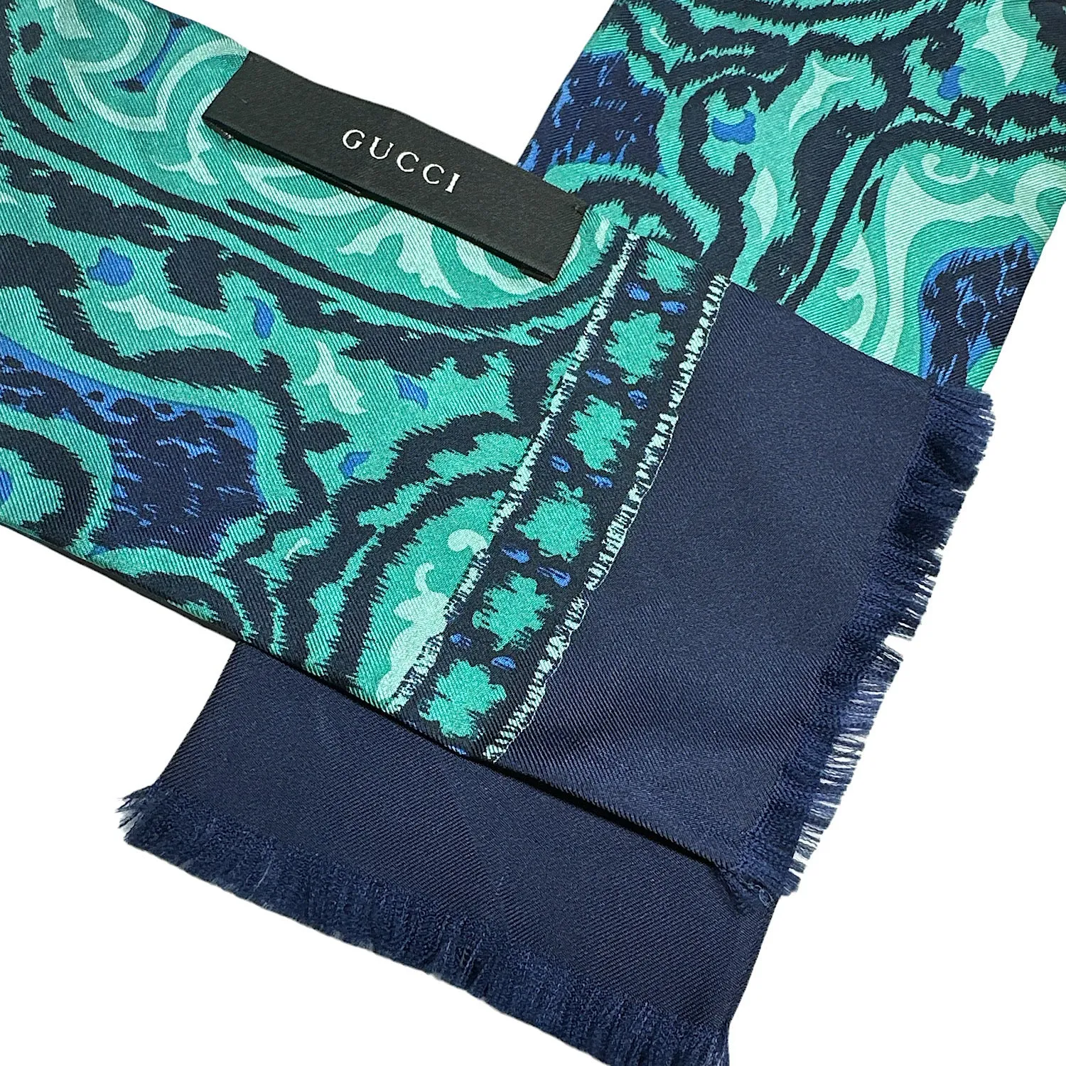 Gucci 100% Seta Silk Neck Bow Scarf - Wrap