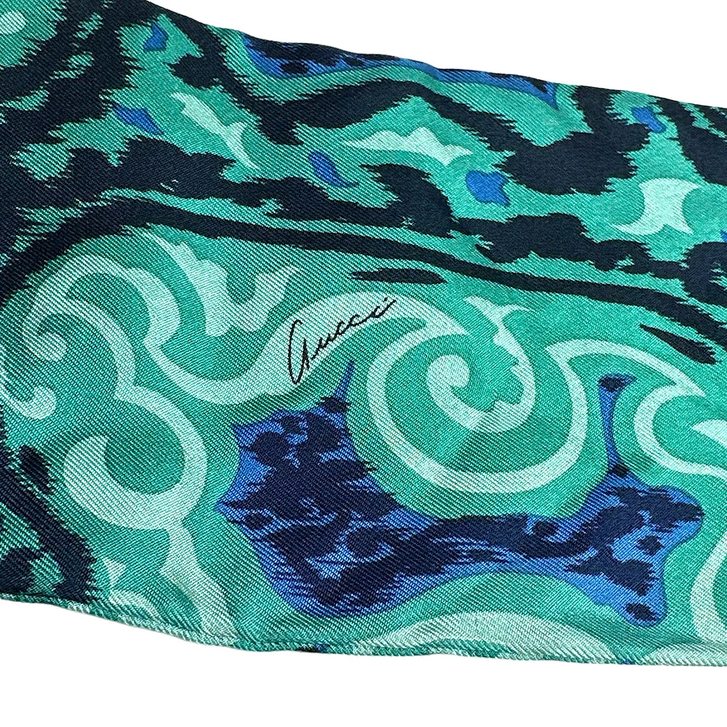 Gucci 100% Seta Silk Neck Bow Scarf - Wrap