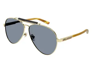Gucci Aviator Frame Sunglasses Havana/Grey