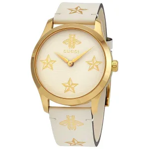 Gucci Quartz White Dial Ladies Watch YA1264096