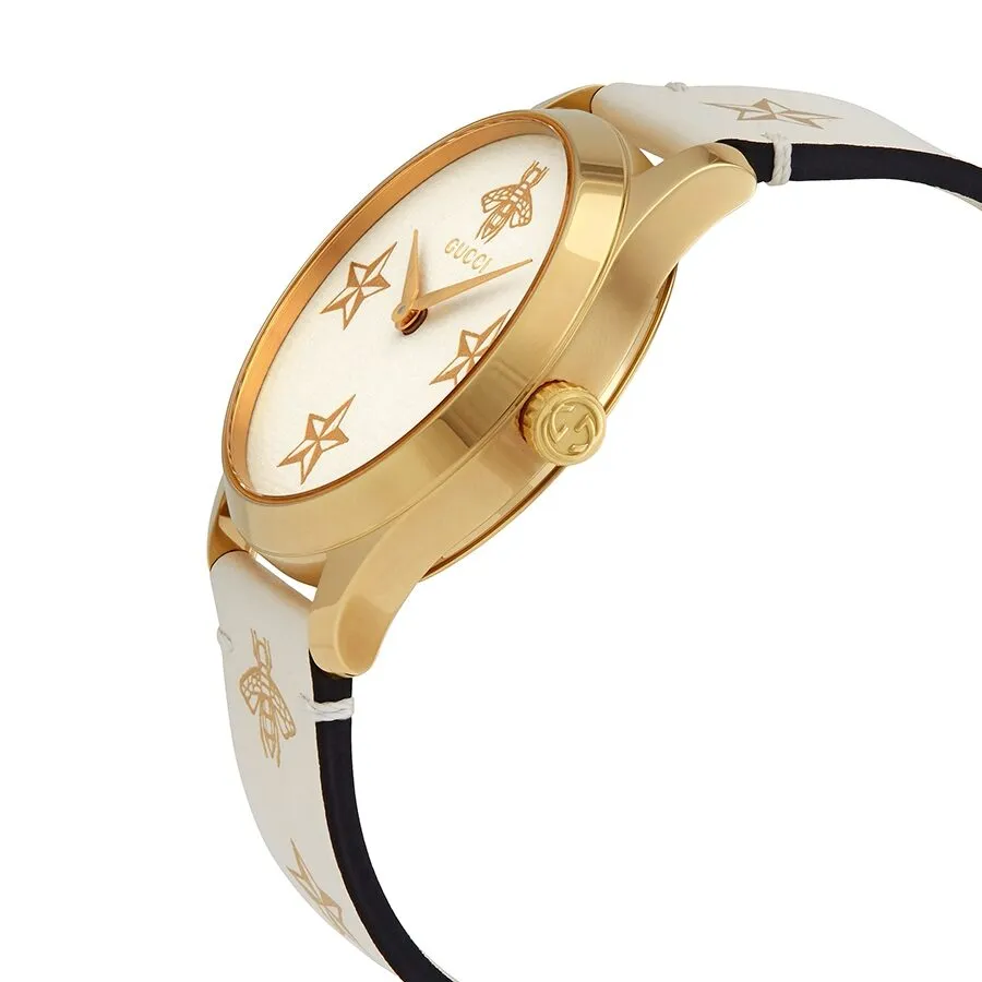 Gucci Quartz White Dial Ladies Watch YA1264096