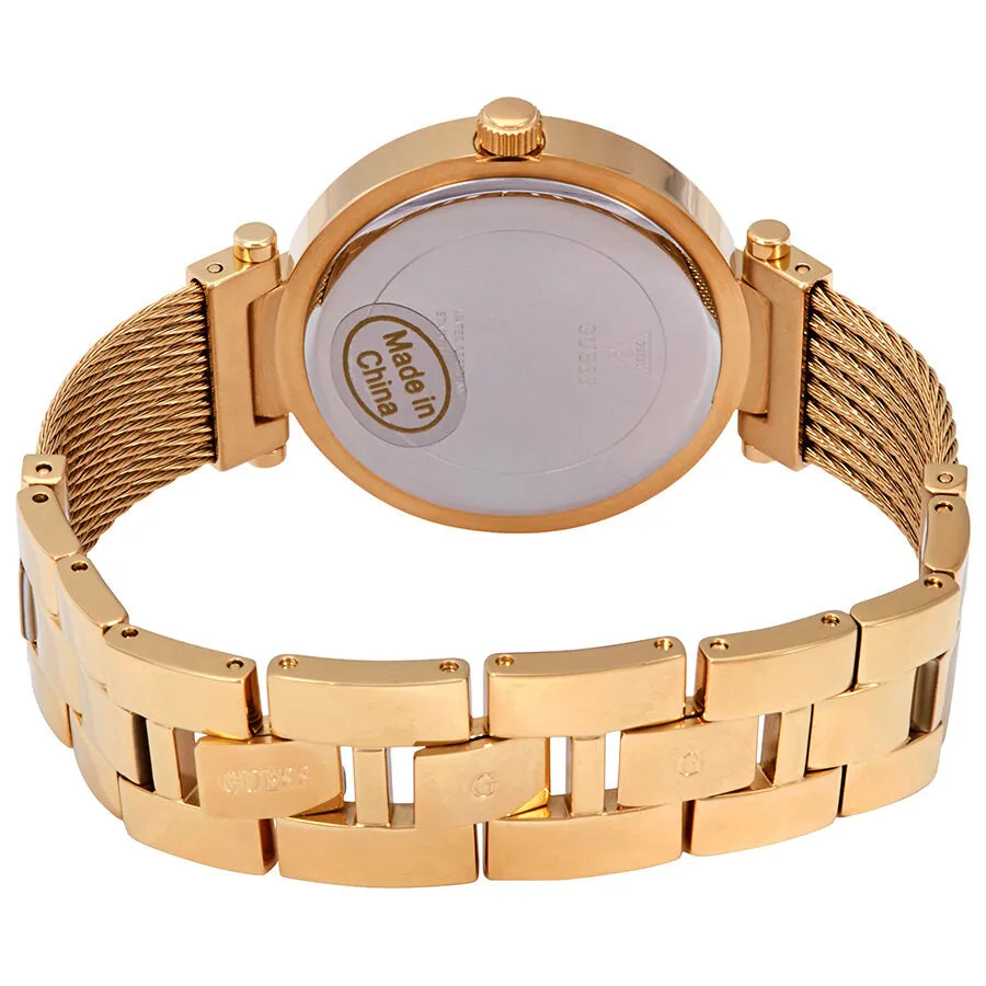 Guess Soho Crystal Gold Dial Yellow Gold PVD Ladies Watch W0638L2
