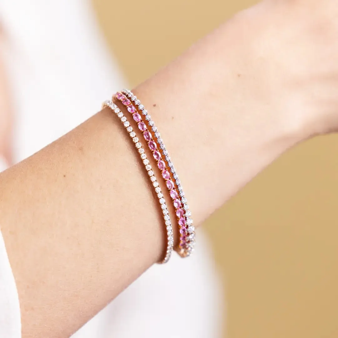 Half Eternity Flexible Diamond Bangle - 1.0 carat