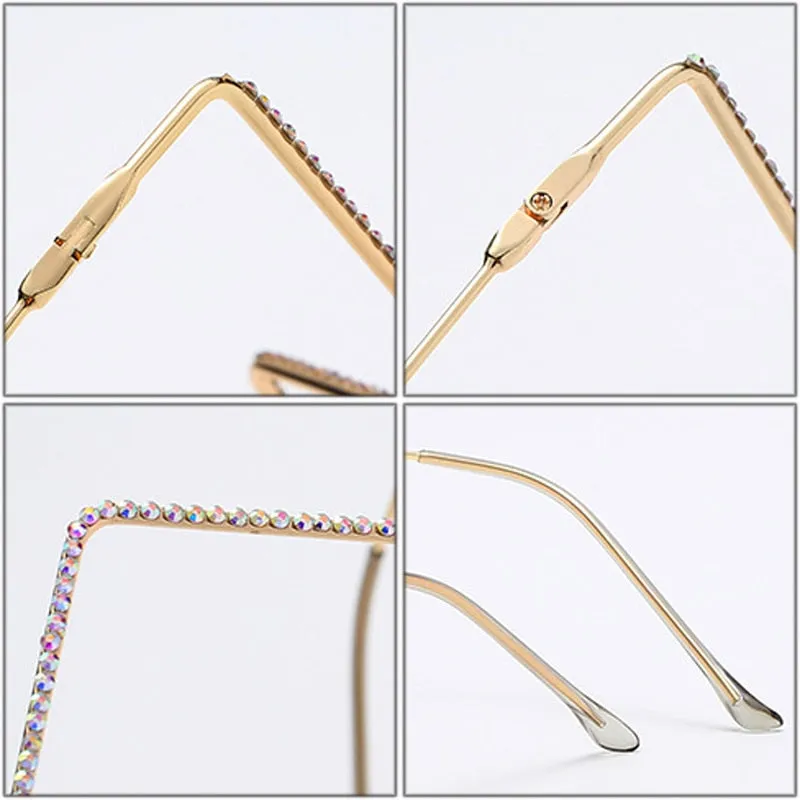 Half Metal Frame Glasses