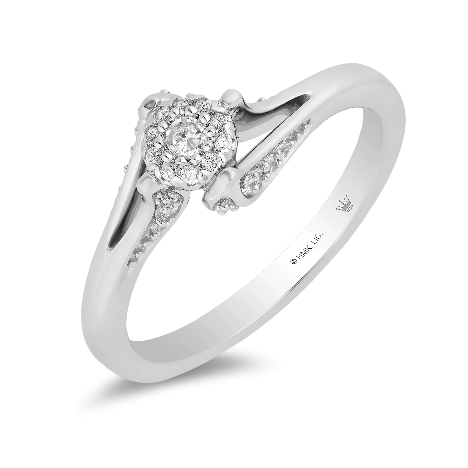 Hallmark Fine Jewelry Minimalist Diamond Promise Ring in Sterling Silver
