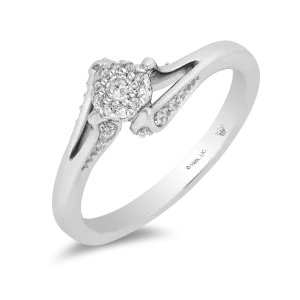 Hallmark Fine Jewelry Minimalist Diamond Promise Ring in Sterling Silver