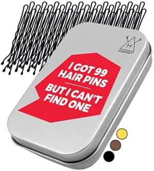 Hawwwy Bulk Bobby Pins Black 300 Count   FREE case