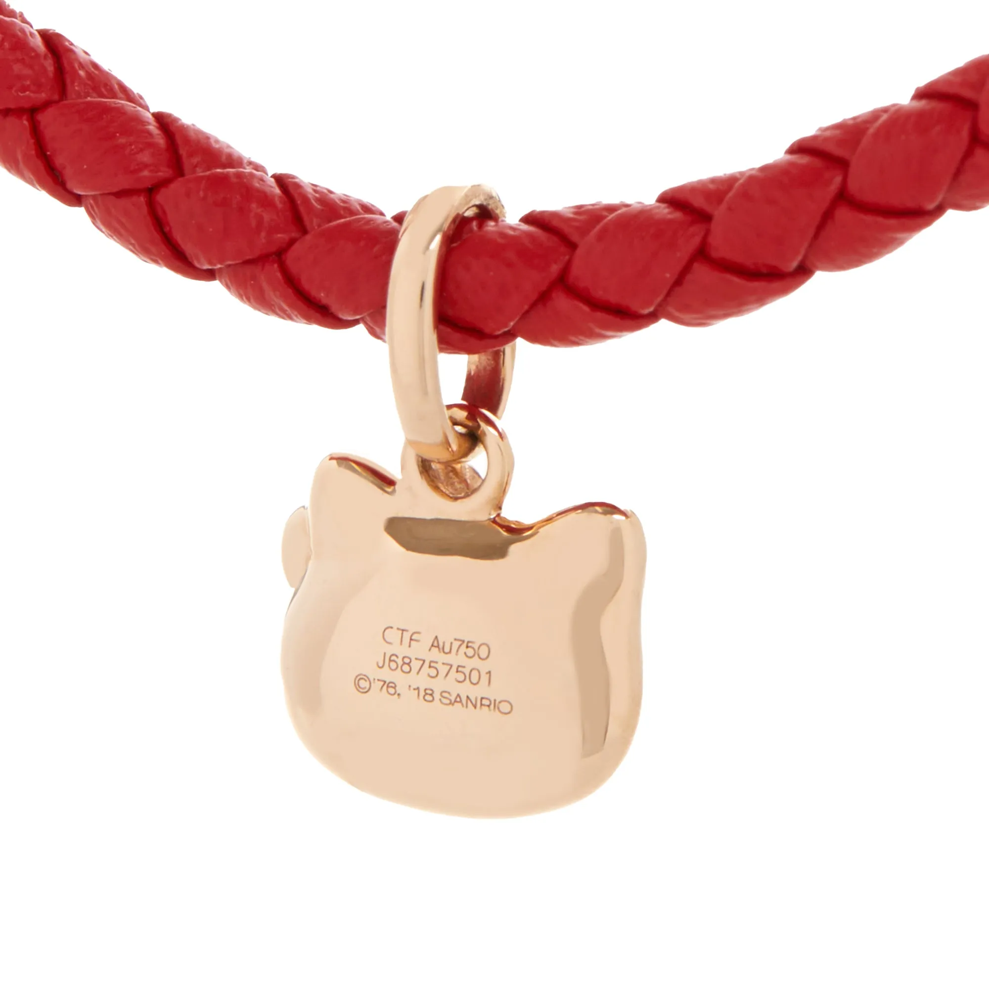Hello Kitty x Chow Tai Fook Classic 18K Gold Red Bracelet