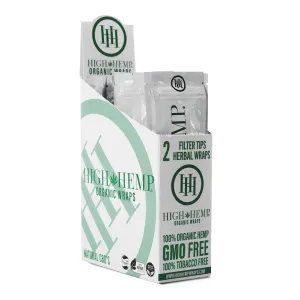 High Hemp Organic Wraps Vegan 25Pcs