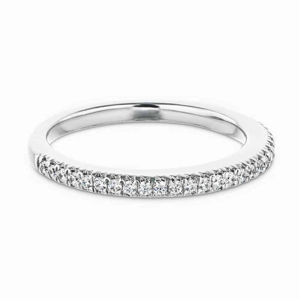 Hope 1/5 ctw Round Lab Grown Diamond Four Prong Wedding Band Custom Sizable Practical Look