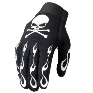Hot Leathers Skull & Crossbones Mechanics Gloves