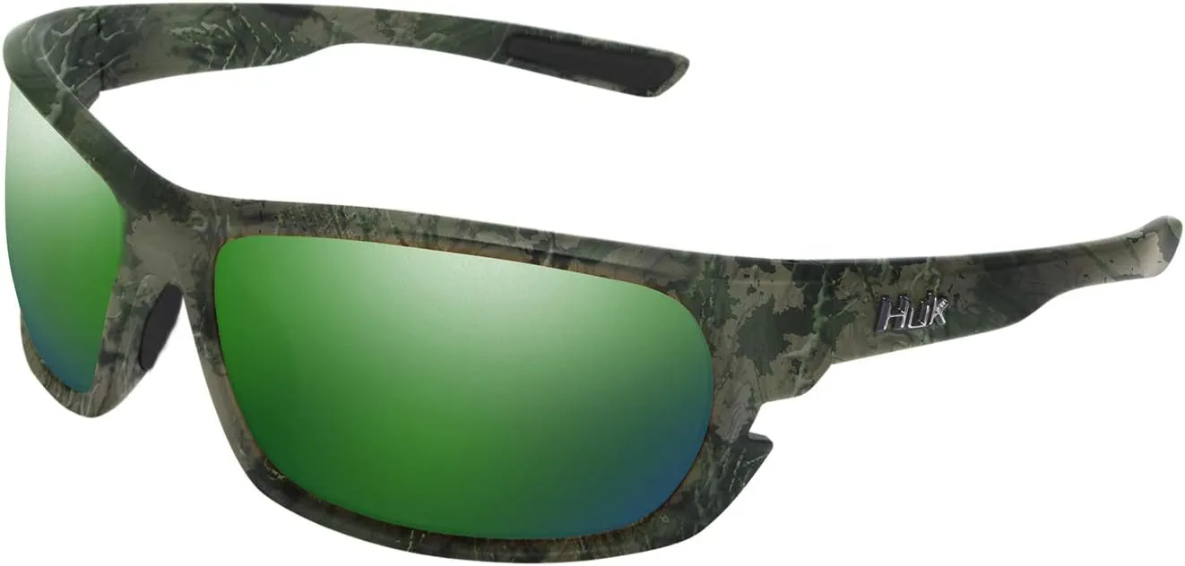 HUK Sunglasses, Polarized Lens Eyewear with Performance Frames, Fishing, Sports & Outdoors Sunglasses