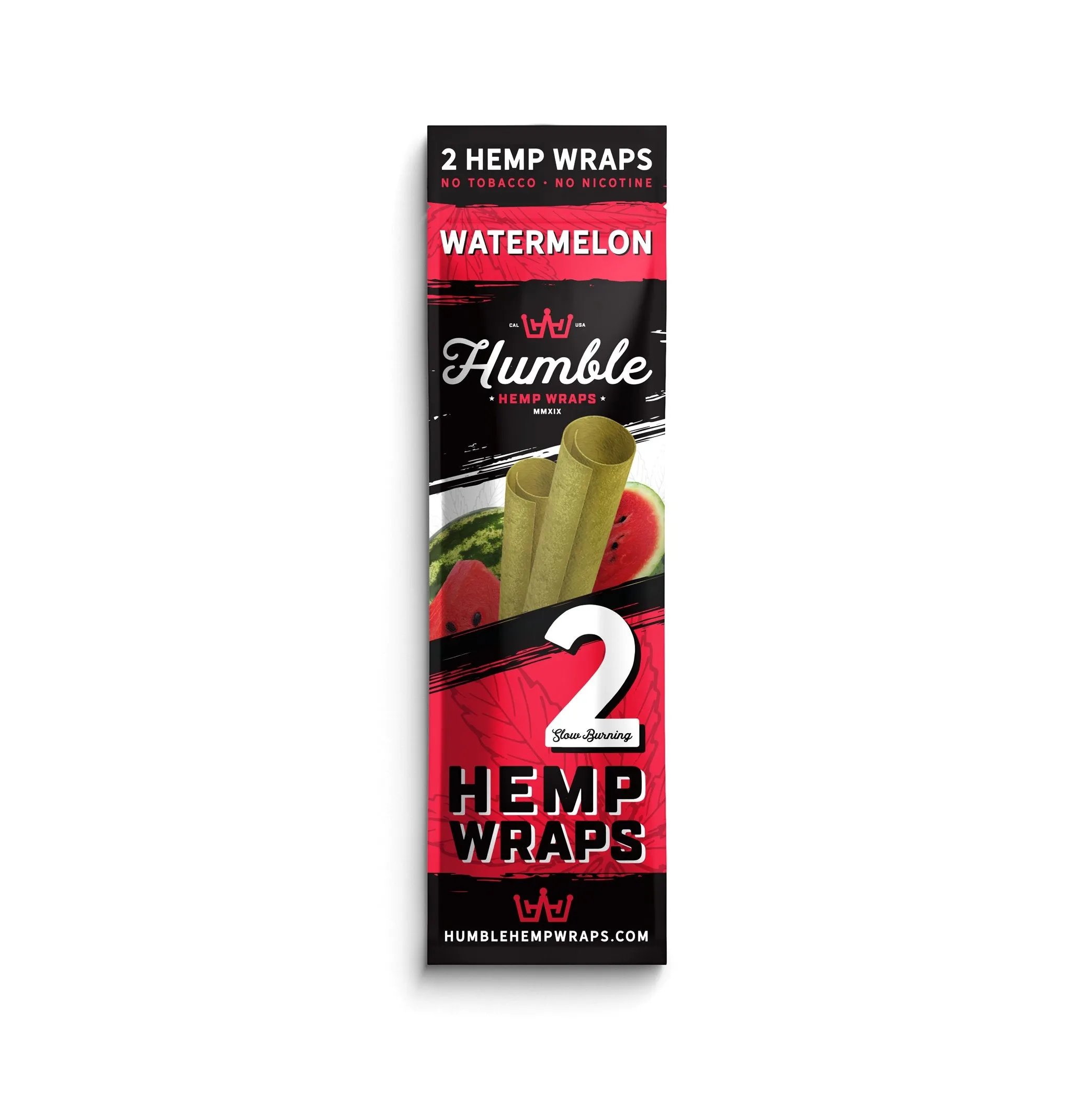 Humble Hemp Wraps - Watermelon Flavor - 25 Pack