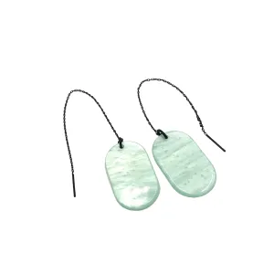 Ice Tag Threader Earrings