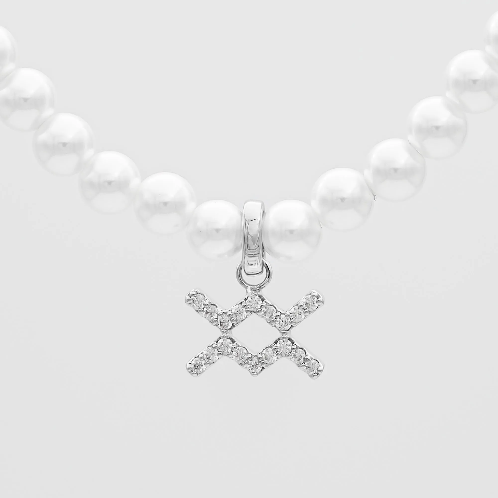 ICY Pearl Zodiac Necklace