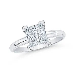 IGI Certified 2.03 ct. G - VS2 Princess Cut Lab Grown Diamond Solitaire Engagement Ring in 14k Gold