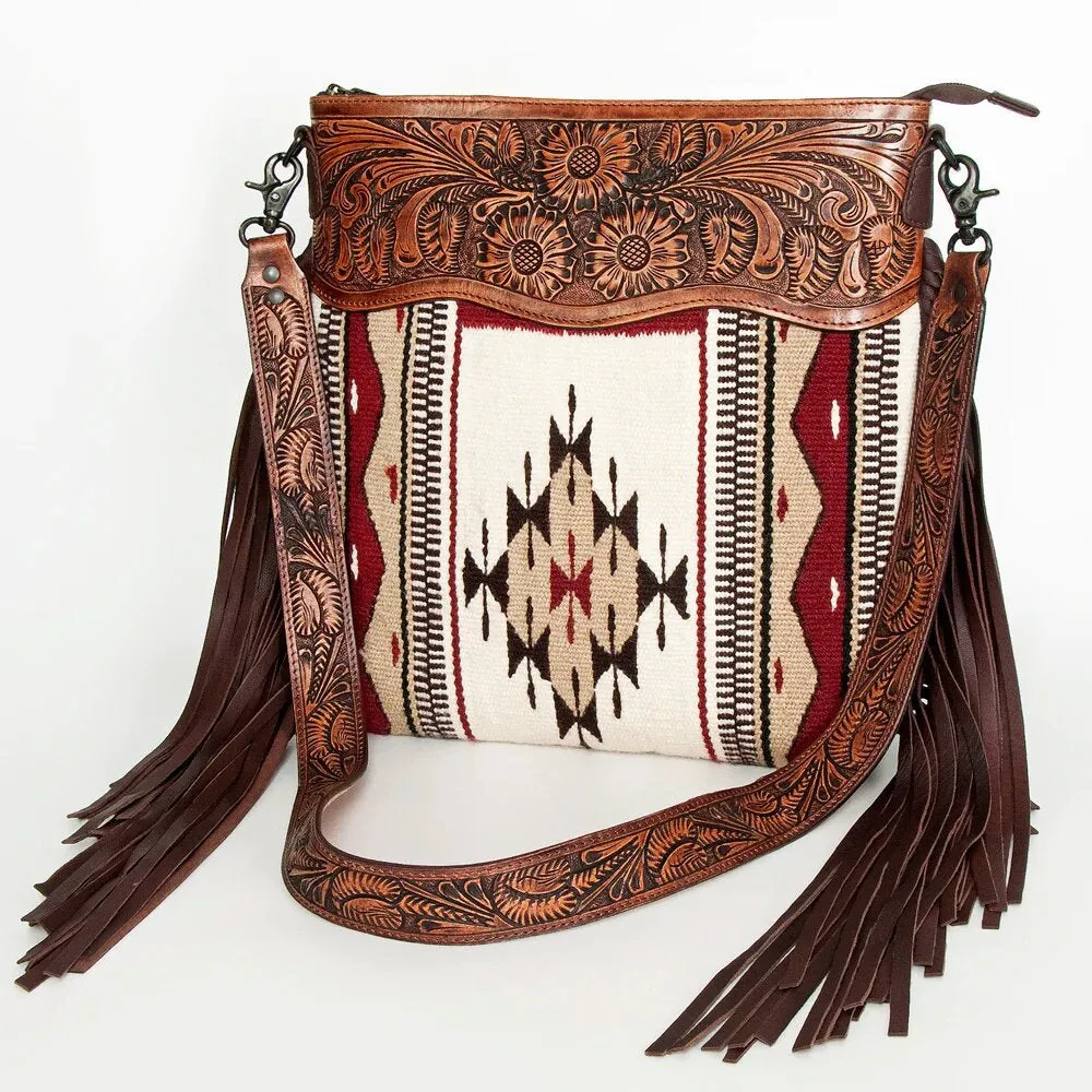 Indiahoma Western Leather Crossbody Purse