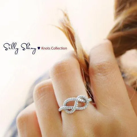 Infinity Knot Diamond Ring ♥