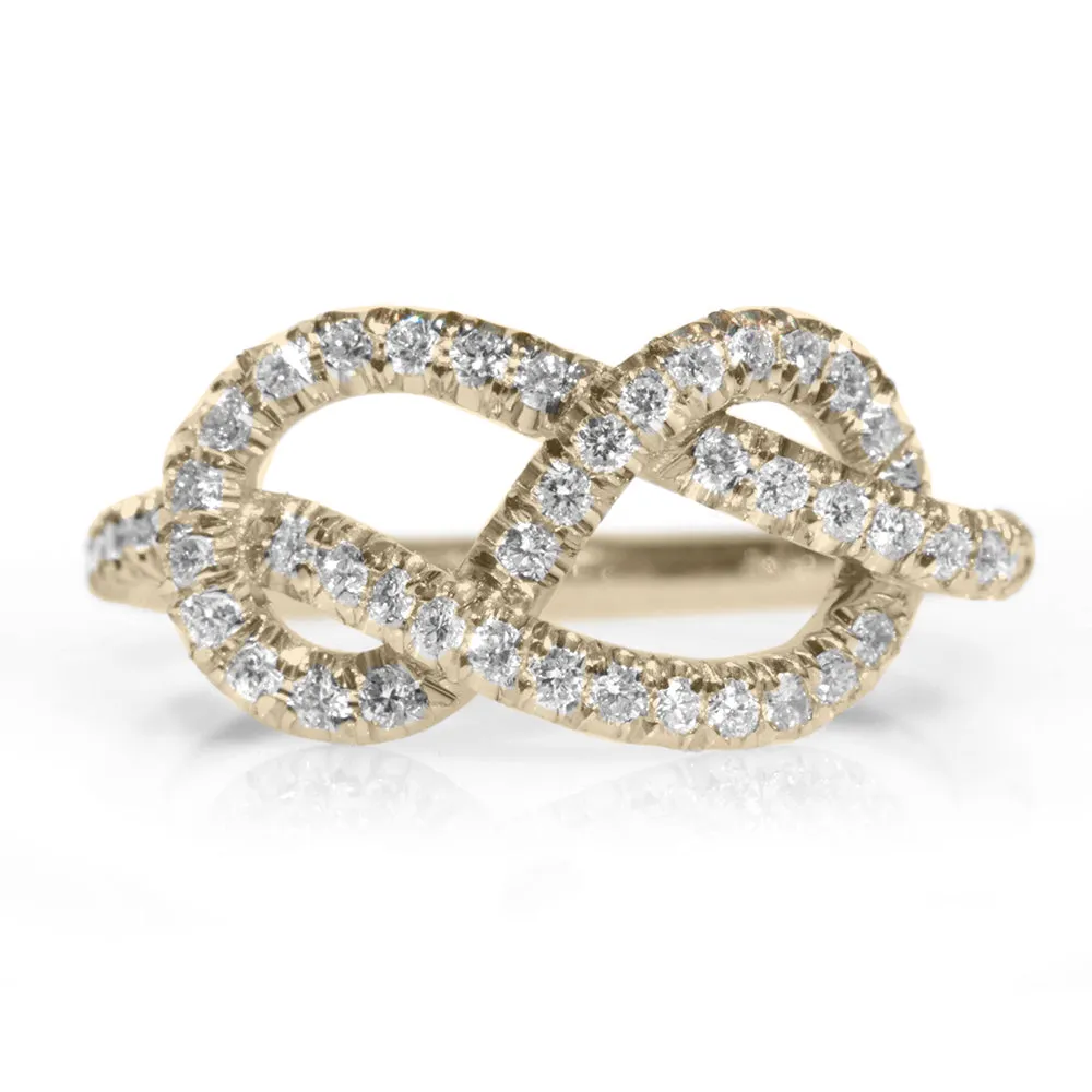 Infinity Knot Diamond Ring ♥