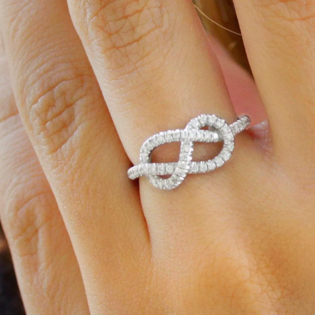 Infinity Knot Diamond Ring ♥