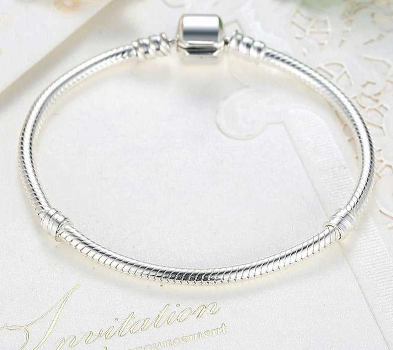 New Interpretation Summit Of Glam Cycolinks 925 Sterling Silver Snake Chain Bangle & Bracelet