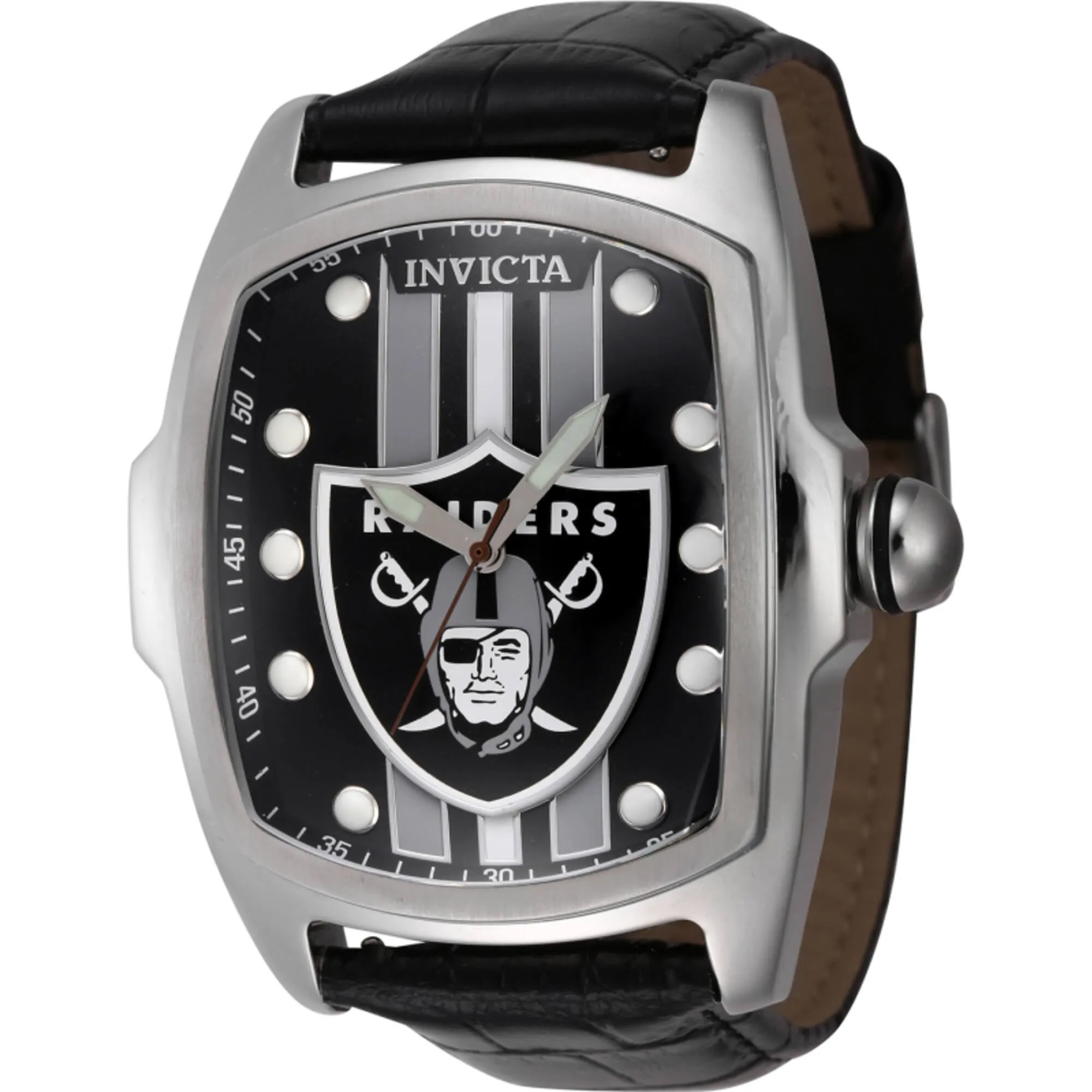 Invicta Men's Watch - NFL Las Vegas Raiders Quartz Silver and Black Dial | 45452