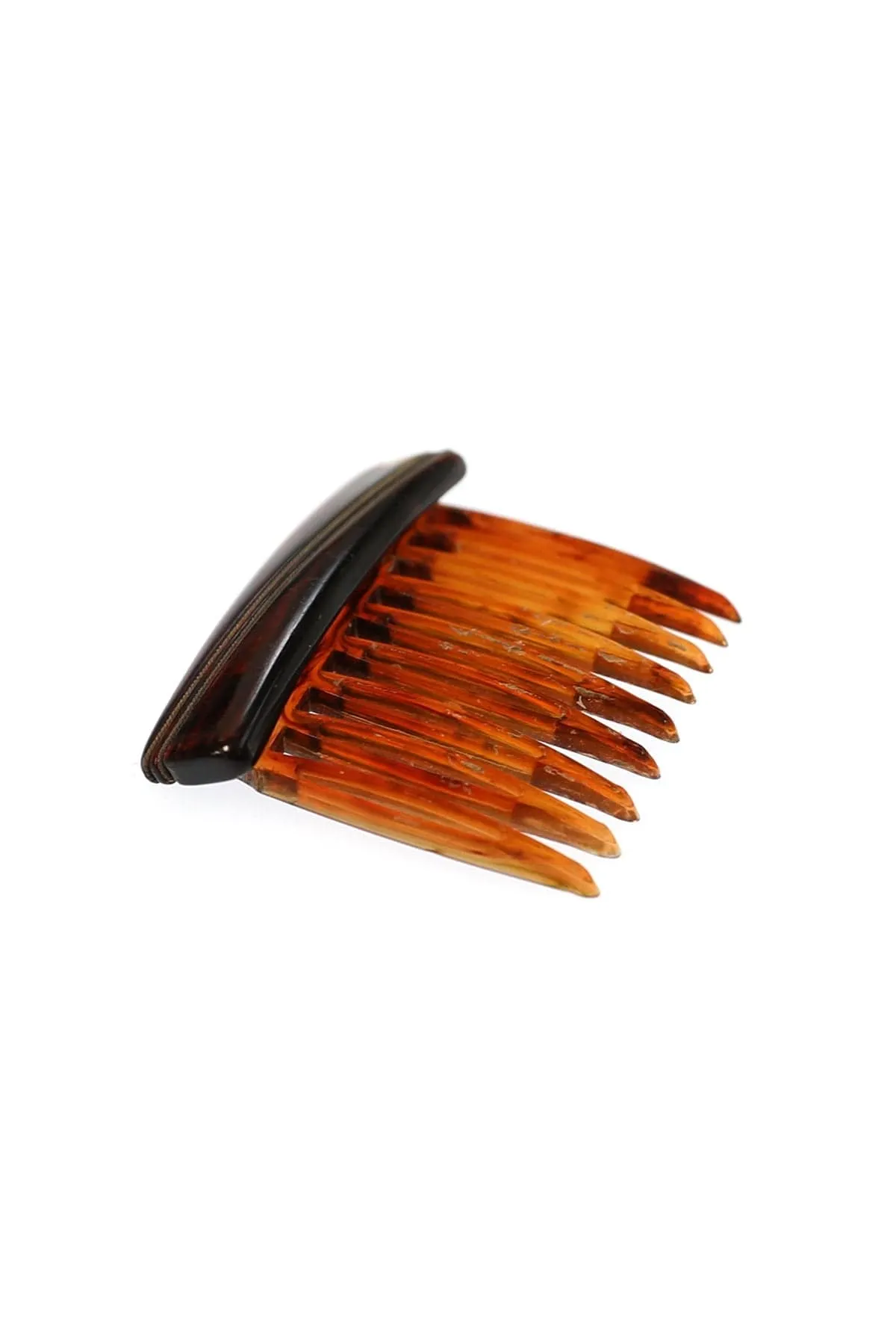 Italian Vintage Diagonal Wire Wrapped Hair Comb