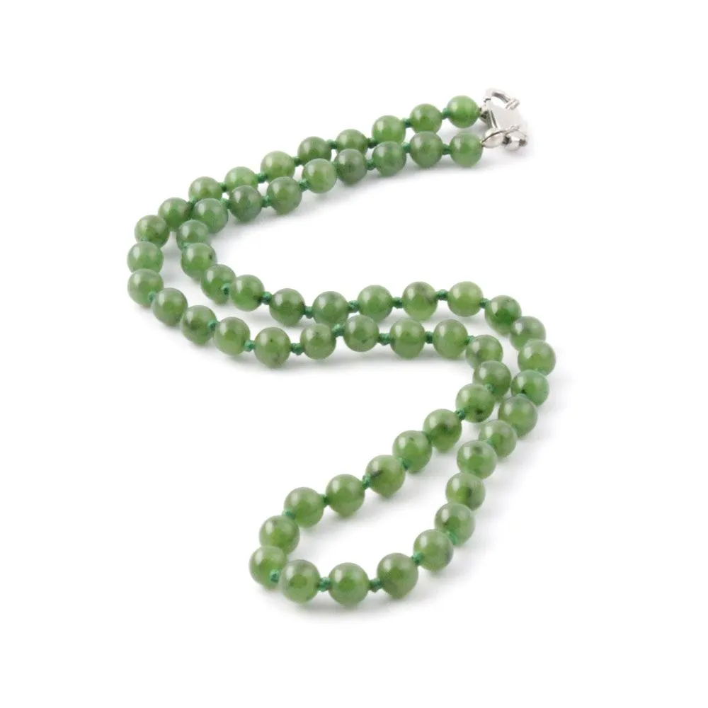 Jade Beaded Necklace 6 or 8mm