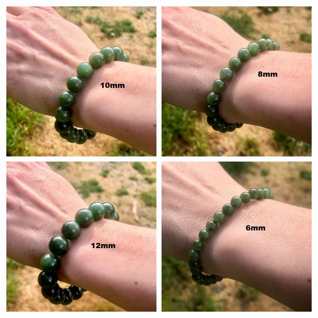Jade Beaded Necklace 6 or 8mm