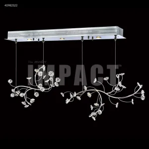 James R Moder Crystal Rain Double Floral Branch Chandelier