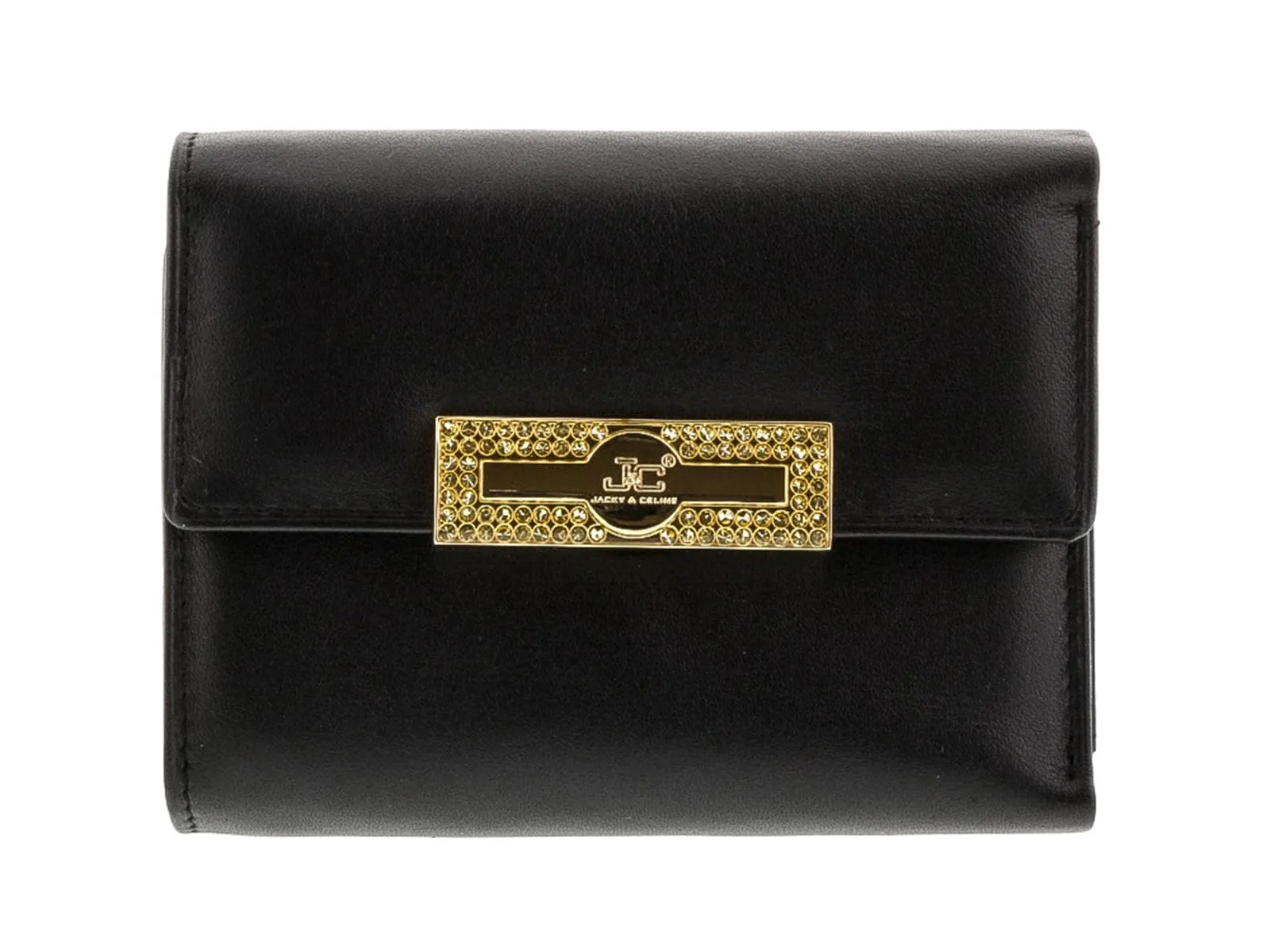 J&C J23-001-001 Black Compact Multifunction Wallet