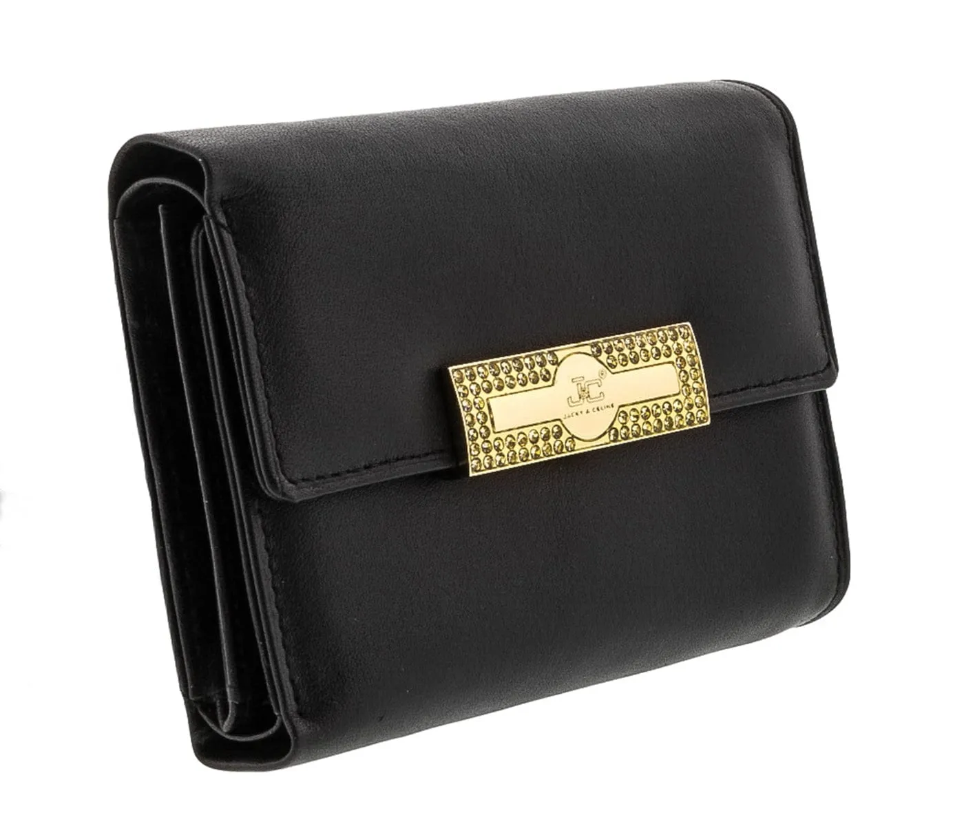 J&C J23-001-001 Black Compact Multifunction Wallet