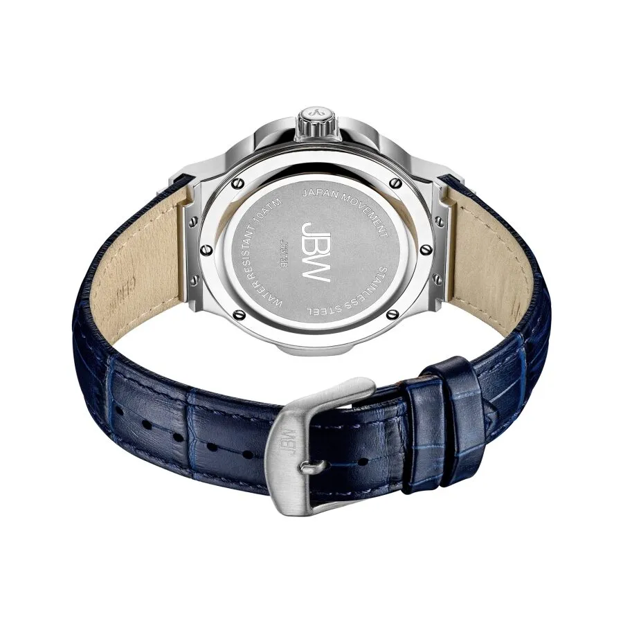JBW Saxon 48 Quartz Diamond Blue Dial Men's Watch J6373B