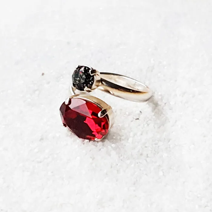 Jenstar Swarovski Statement Ring
