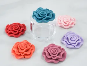 Jumbo Polymer Clay Rose Charm