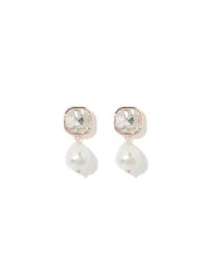 Kaia Pearl & Stone Drop Earrings