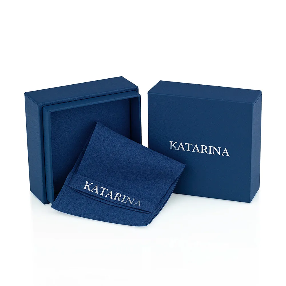 KATARINA 1/6 cttw Diamond Split Shank Bypass Three Stone Promise Ring