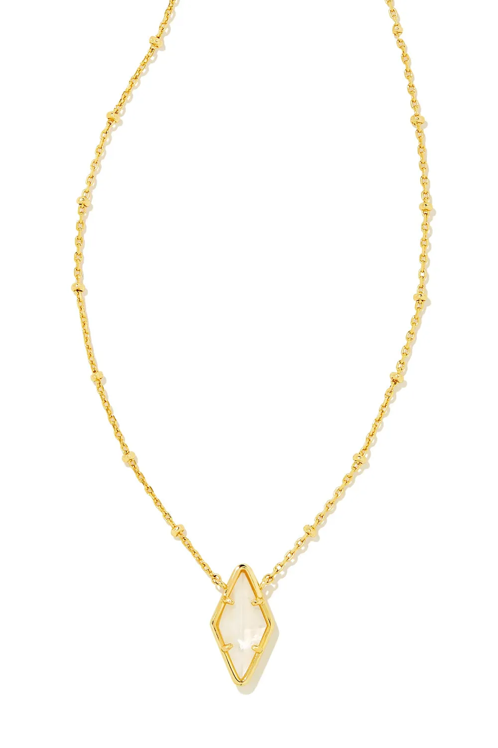 Kendra Scott: Kinsley Short Pendant Necklace - Ivory Mother-of-Pearl