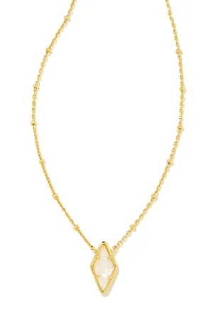 Kendra Scott: Kinsley Short Pendant Necklace - Ivory Mother-of-Pearl