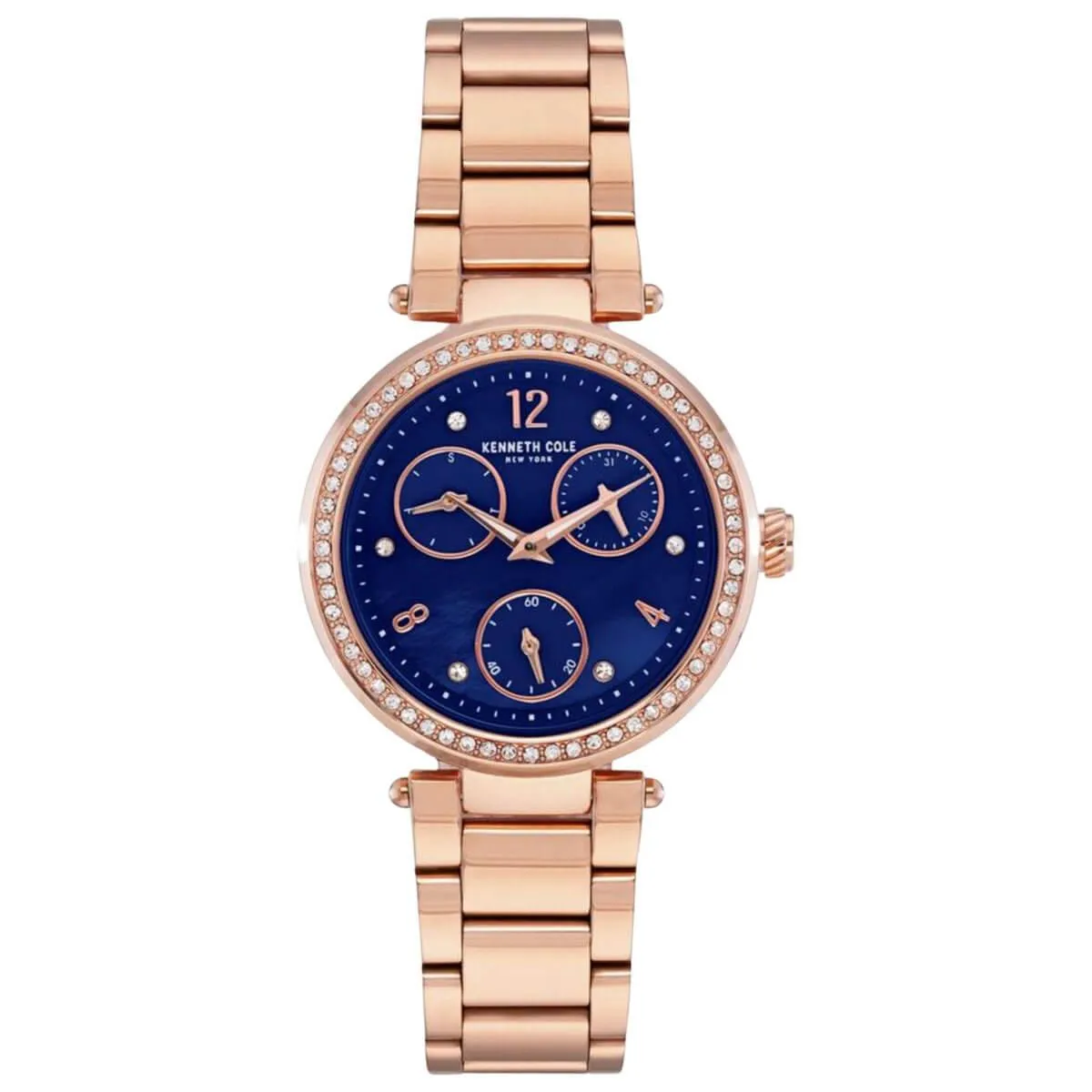 Kenneth Cole Women's Quartz Watch - Dress Sport Blue Dial Bracelet | KC50735005