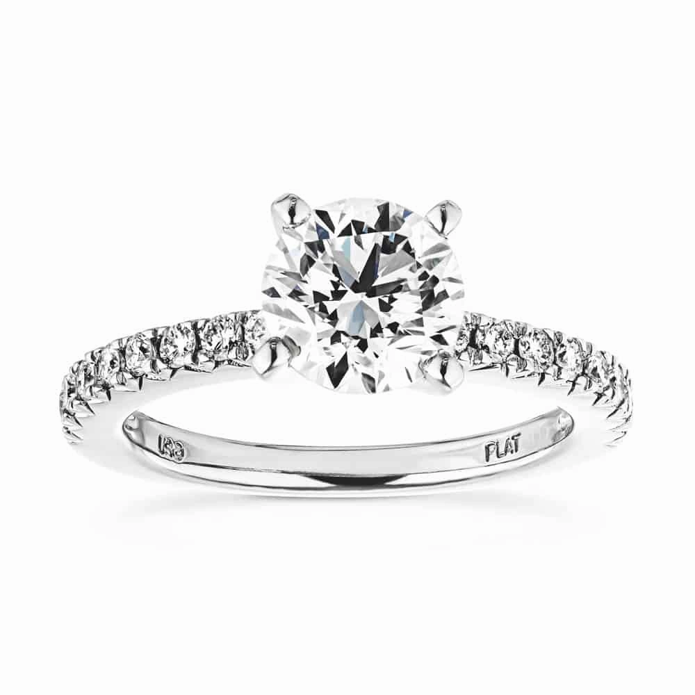 Khloe Lab Grown Diamond Side Stone Engagement Ring Secure look