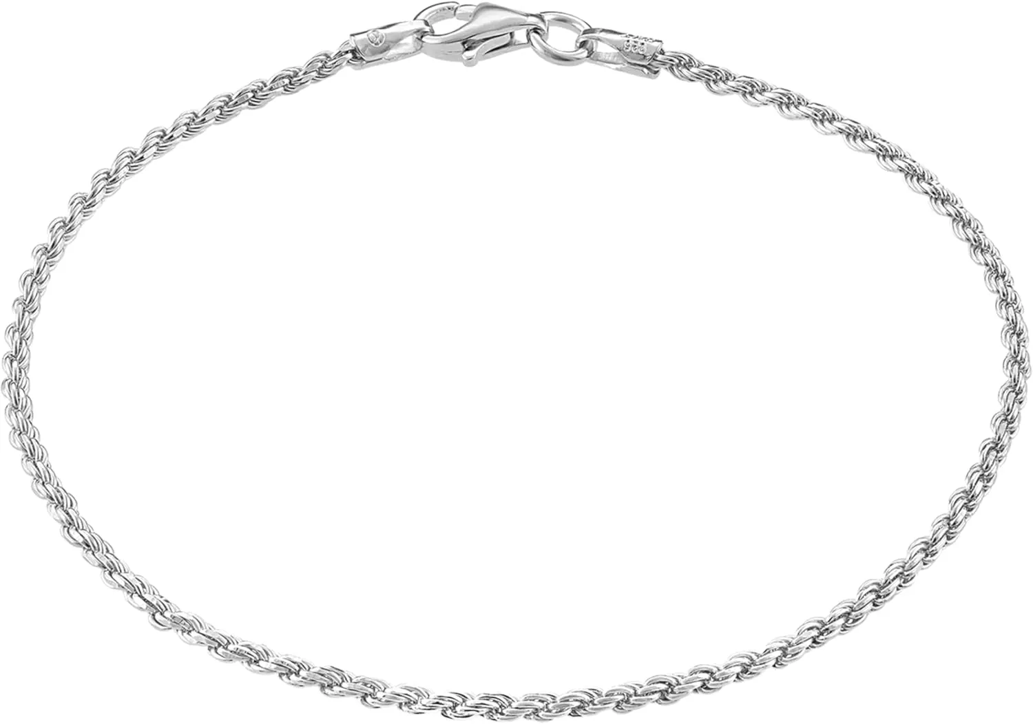 KISPER Solid 925 Sterling Silver Chain Bracelets for Women, Waterproof Tarnish Resistant, Curb/Rope/Figaro/Mariner Link Bracelet, 6.5, 7, 8, 9 Inch