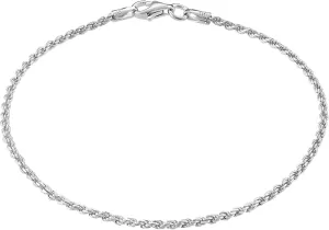 KISPER Solid 925 Sterling Silver Chain Bracelets for Women, Waterproof Tarnish Resistant, Curb/Rope/Figaro/Mariner Link Bracelet, 6.5, 7, 8, 9 Inch