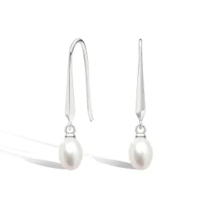 Kit Heath Sterling Silver Astoria Pearl Drop Earrings