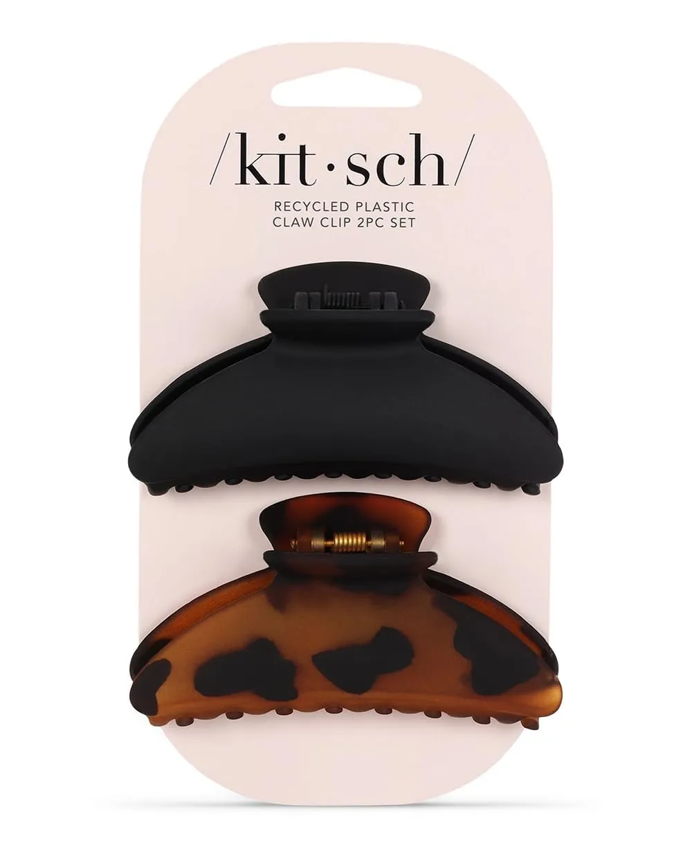 Kitsch Medium Claw Clips for Women - Stylish Hair Accessories for Thick & Thin Hair - Cute Clips for Teen Girls, 2pc Set