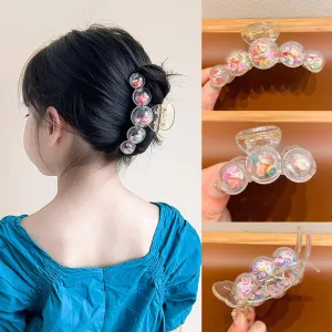 Korea's fresh quicksand clips, transparent quicksand, colorful fruit series, watermelon, cherry, hair styling, popular items, children's hair accessories