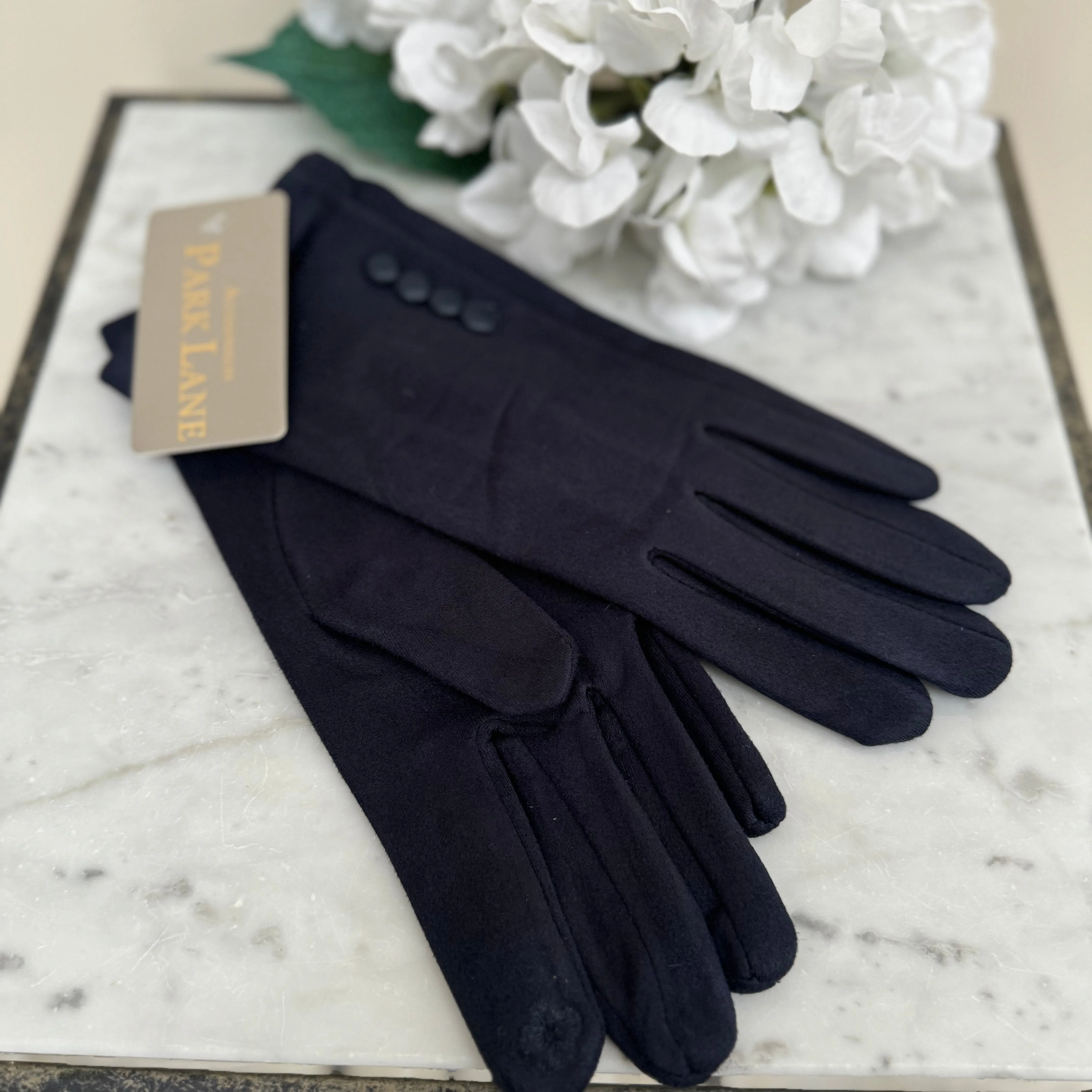Ladies Button Detail Gloves